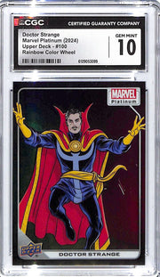 2024 Doctor Strange Upper Deck Marvel Platinum Rainbow #100 CGC Gem Mint 10