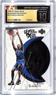 1996-97 Upper Deck Kevin Garnett Generational Excitement CGC 10 Pristine