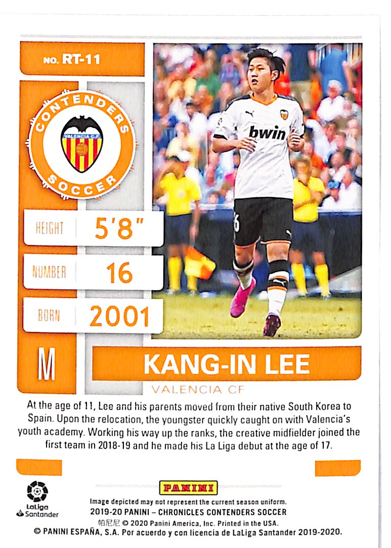 2019-20 Chronicles Kang-In Lee Contenders Red Rookie RC Ticket Valencia