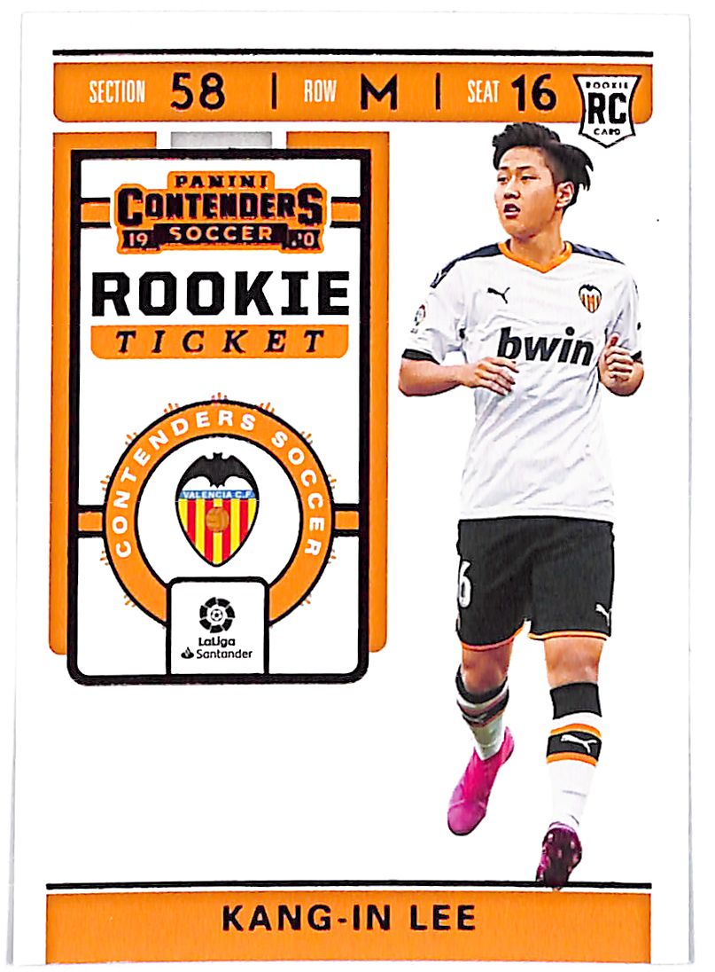 2019-20 Chronicles Kang-In Lee Contenders Red Rookie RC Ticket Valencia