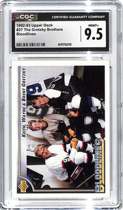 1992-93 Upper Deck The Gretzky Brothers Bloodlines #37 CGC 9.5