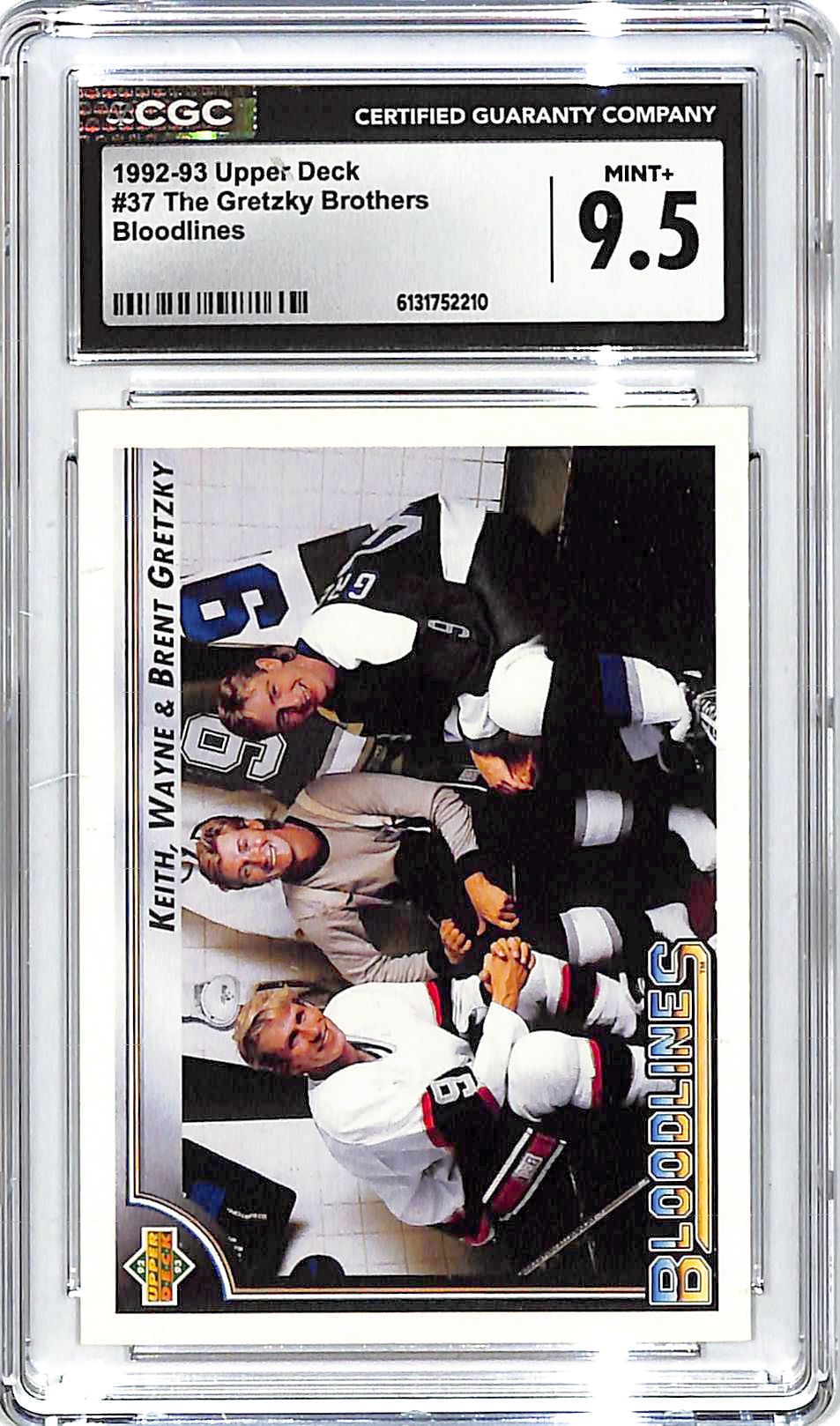 1992-93 Upper Deck The Gretzky Brothers Bloodlines #37 CGC 9.5