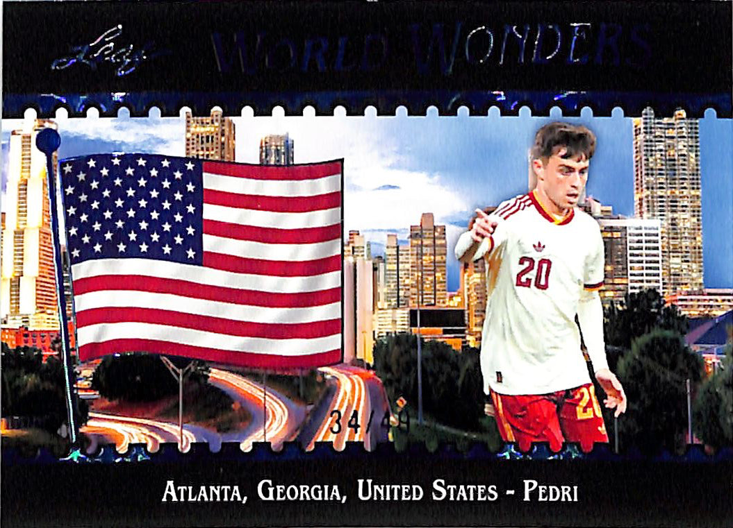 2026 Leaf World Wonders Pedri Blue /49 Spain