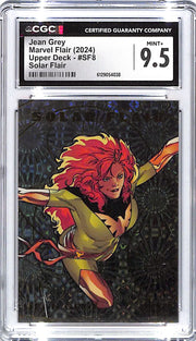 2024 Jean Grey Upper Deck Marvel Flair Solar Flair #SF8 CGC Mint Plus 9.5