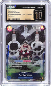 One Piece Dandai Games Fest 23-24 ST03 Sentomaru 007 CGC 10 Pristine