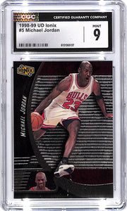 1998-99 UD Ionix Michael Jordan #5 CGC 9 Bulls