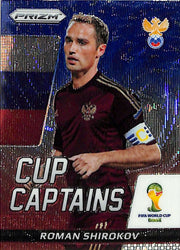 2014 Prizm World Cup Roman Shibokov Cup Captains Red White Blue Wave Russia