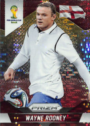 2014 Prizm World Cup Wayne Rooney Red Yellow Pulsar #142 England