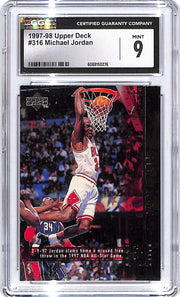 1997-98 Upper Deck Michael Jordan #316 CGC 9 Bulls