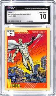 1991 Vision Marvel Universe Series II Impel #19 CGC Gem Mint 10