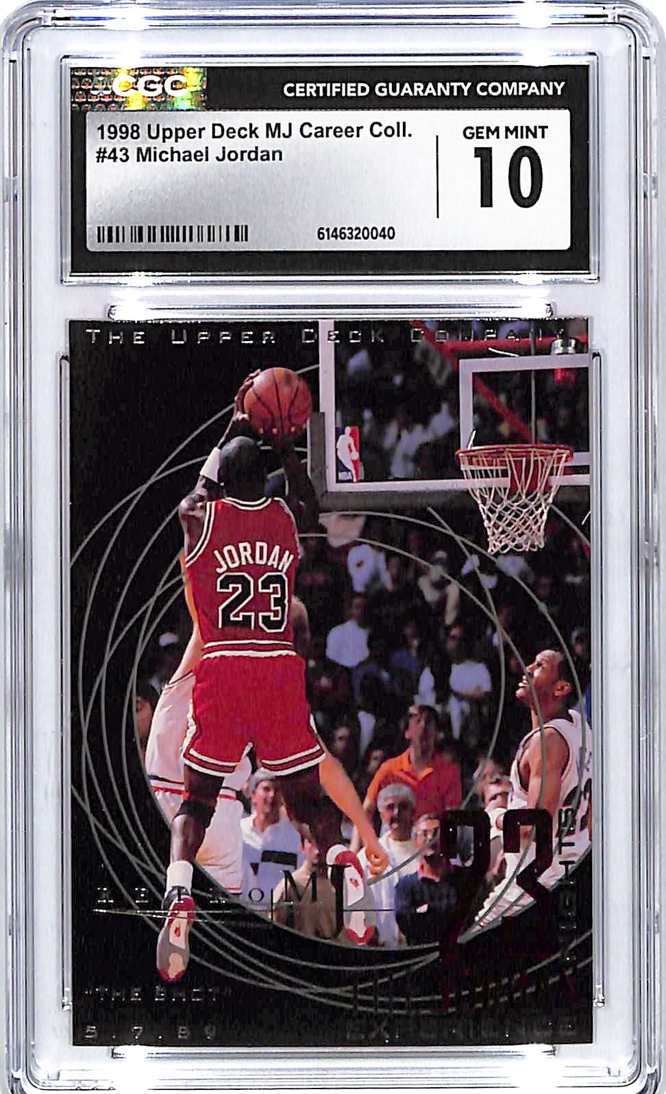 1998 Upper Deck MJ Career Collection Michael Jordan #43 CGC 10 Bulls