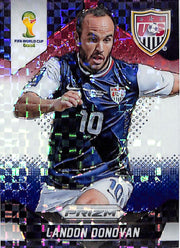 2014 Prizm World Cup Landon Donovan Red White Blue Power Plaid #70 USA