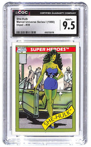 1990 She-Hulk Marvel Universe Series 1 Impel #90 CGC Mint Plus 9.5