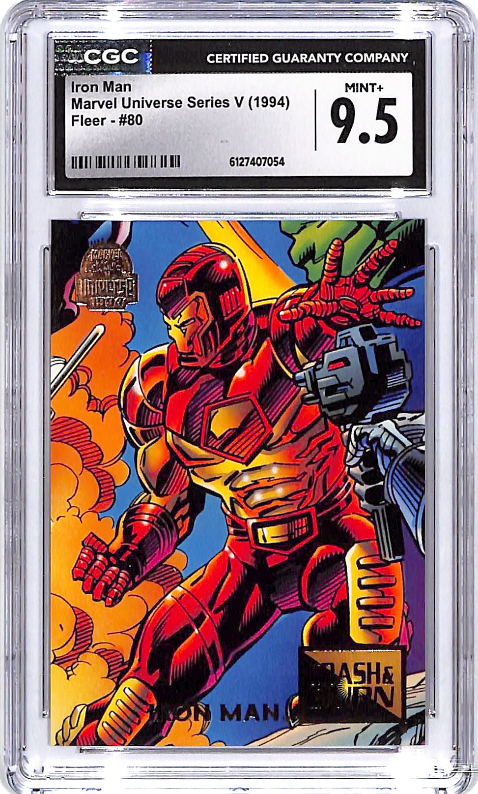 1994 Fleer Marvel Universe Series Iron Man #80 CGC 9.5