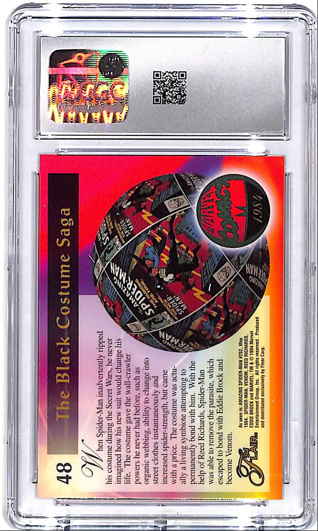 1994 Fleer Flair 94 Marvel Annual The Black Costume Spider Man CGC 9.5 #48