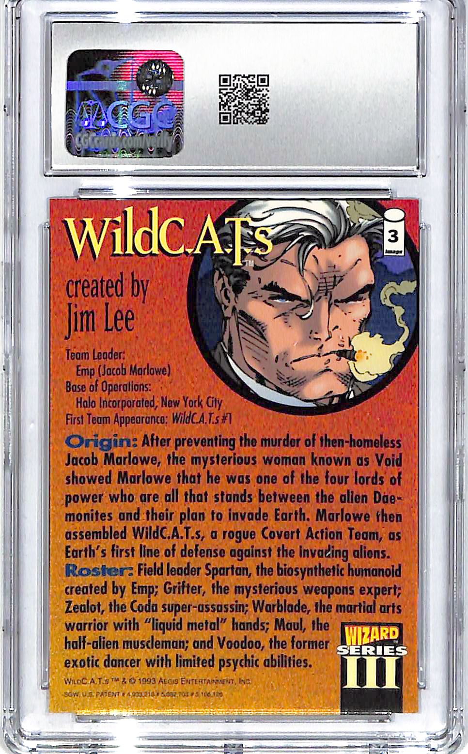 1994 Wild CATS Wizard Magazine Series 3 Image Comics #3 CGC Gem Mint 10