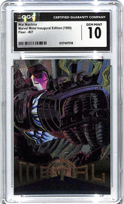 1995 Fleer Marvel Metal War Machine #27 CGC 10