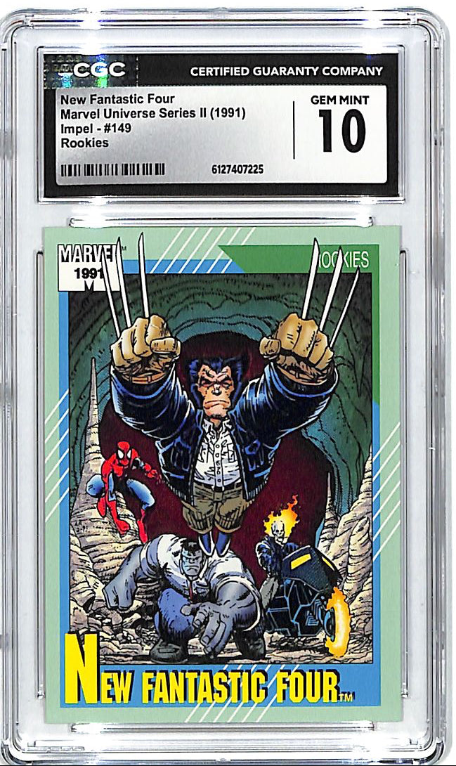 1991 Impel Marvel Universe Series New Fantastic Four Rookie #149 CGC 10