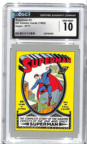 1992 Impel DC Cosmic Cards Superman #177 CGC 10