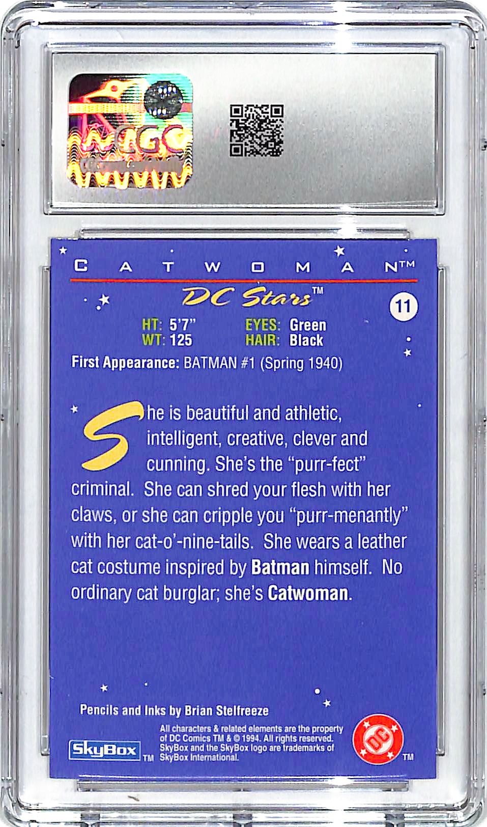 1994 Skybox DC Stars Catwoman #11 CGC 10