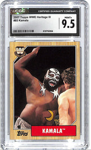 2007 Topps WWE Heritage Kamala #85 CGC 9.5