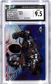 1993 Upper Deck Deathmate Battlestone Lithograms CGC 9.5