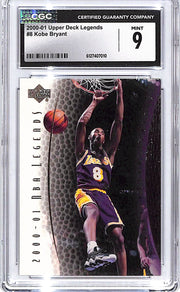 2000-01 Upper Deck Legends Kobe Bryant #8 CGC 9 Lakers