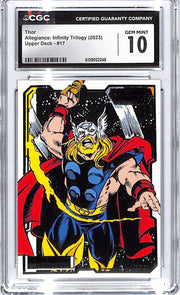 2023 Thor Upper Deck Allegiance: Infinity Trilogy #17 CGC Gem Mint 10