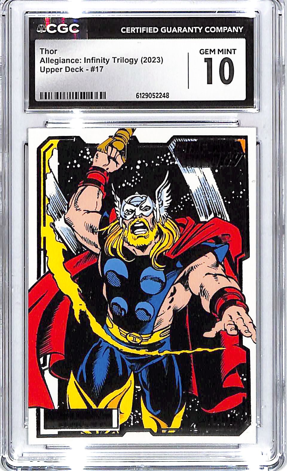 2023 Thor Upper Deck Allegiance: Infinity Trilogy #17 CGC Gem Mint 10