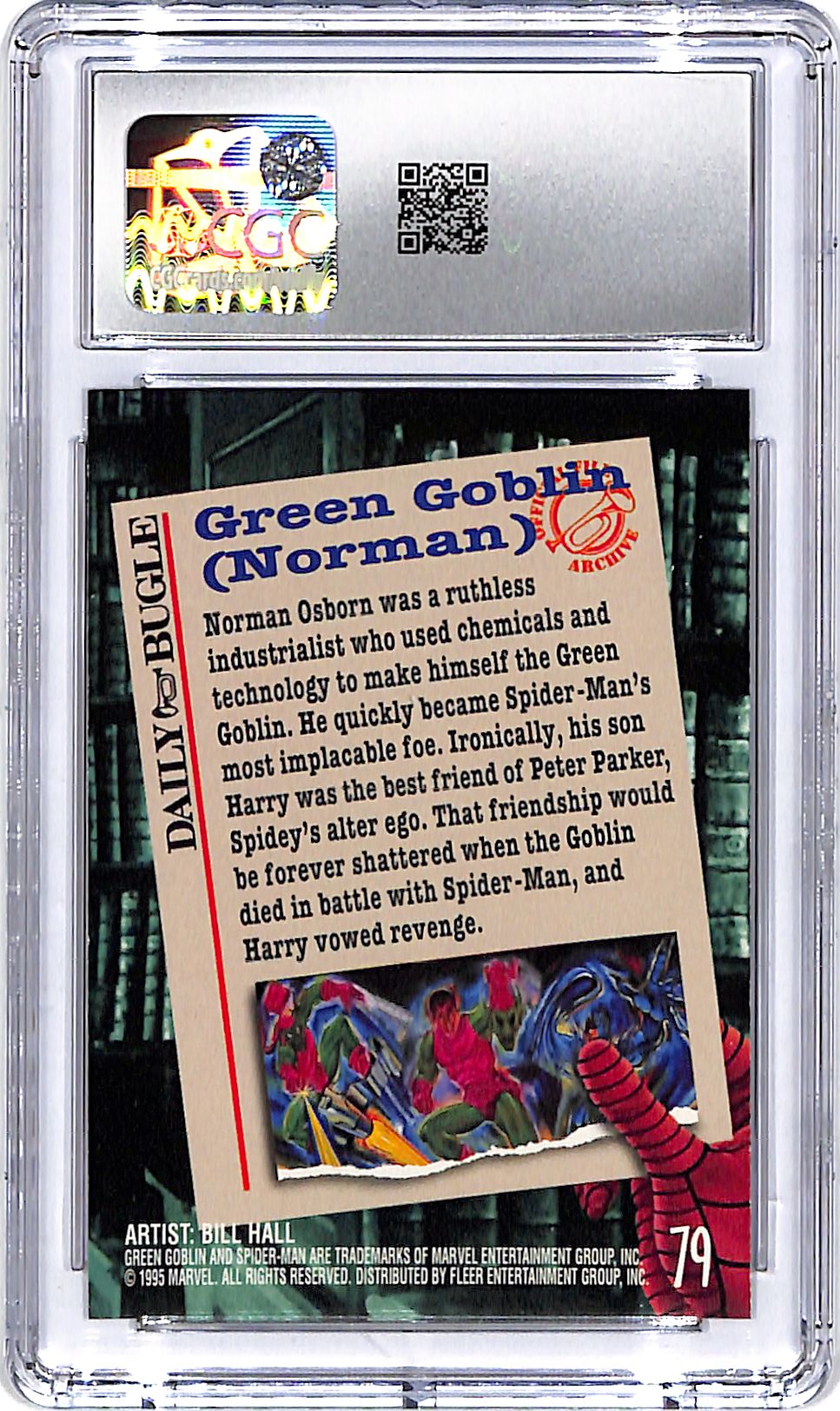 1995 Fleer Ultra Spider Man Green Goblin #79 CGC 9.5
