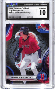 2024 Bowmans Best Roman Anthony Top prospects Rookie RC CGC 10 Red Sox