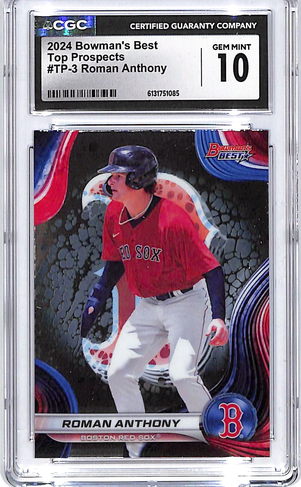 2024 Bowmans Best Roman Anthony Top prospects Rookie RC CGC 10 Red Sox