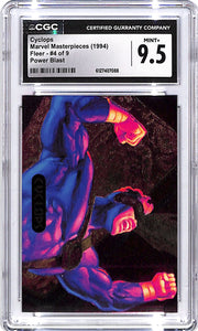 1994 Fleer Marvel Masterpieces Power Blast Cyclops #4 CGC 9.5