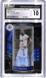 2022-23 Topps Chrome UEFA Harry Kane Specimens CGC 10 Tottenham