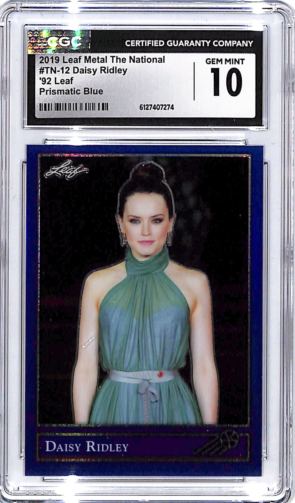 2019 Leaf Metal National Daisy Ridley Blue /99 CGC 10 Star Wars