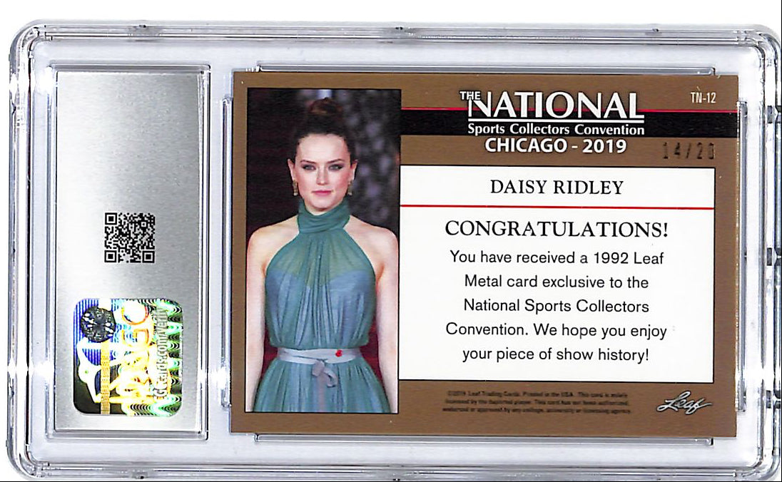 2019 Leaf Metal National Daisy Ridley Blue /99 CGC 10 Star Wars