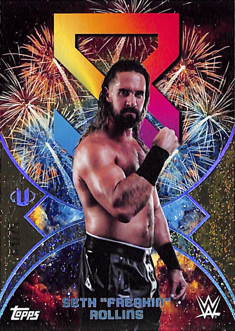 2025 Topps WWE Universe Seth Freakin Rollins Namesakes Gold Stones /75