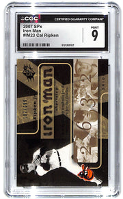 2007 Cal Ripken Upper Deck SPx Iron Man #IM23  #197/699 CGC Mint 9