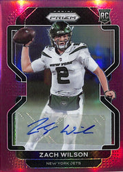 2021 Prizm Zach Wilson Auto Autograph Rookie RC Pink Jets