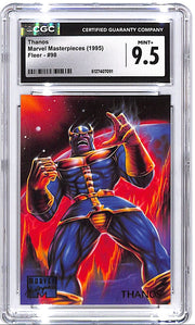 1995 Fleer Marvel Masterpieces Thanos #98 CGC 9.5