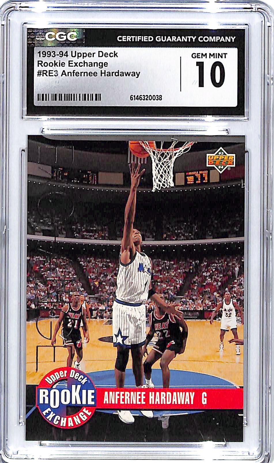 1993-94 Upper Deck Anfernee Hardaway Rookie Exchange CGC 10 Magic