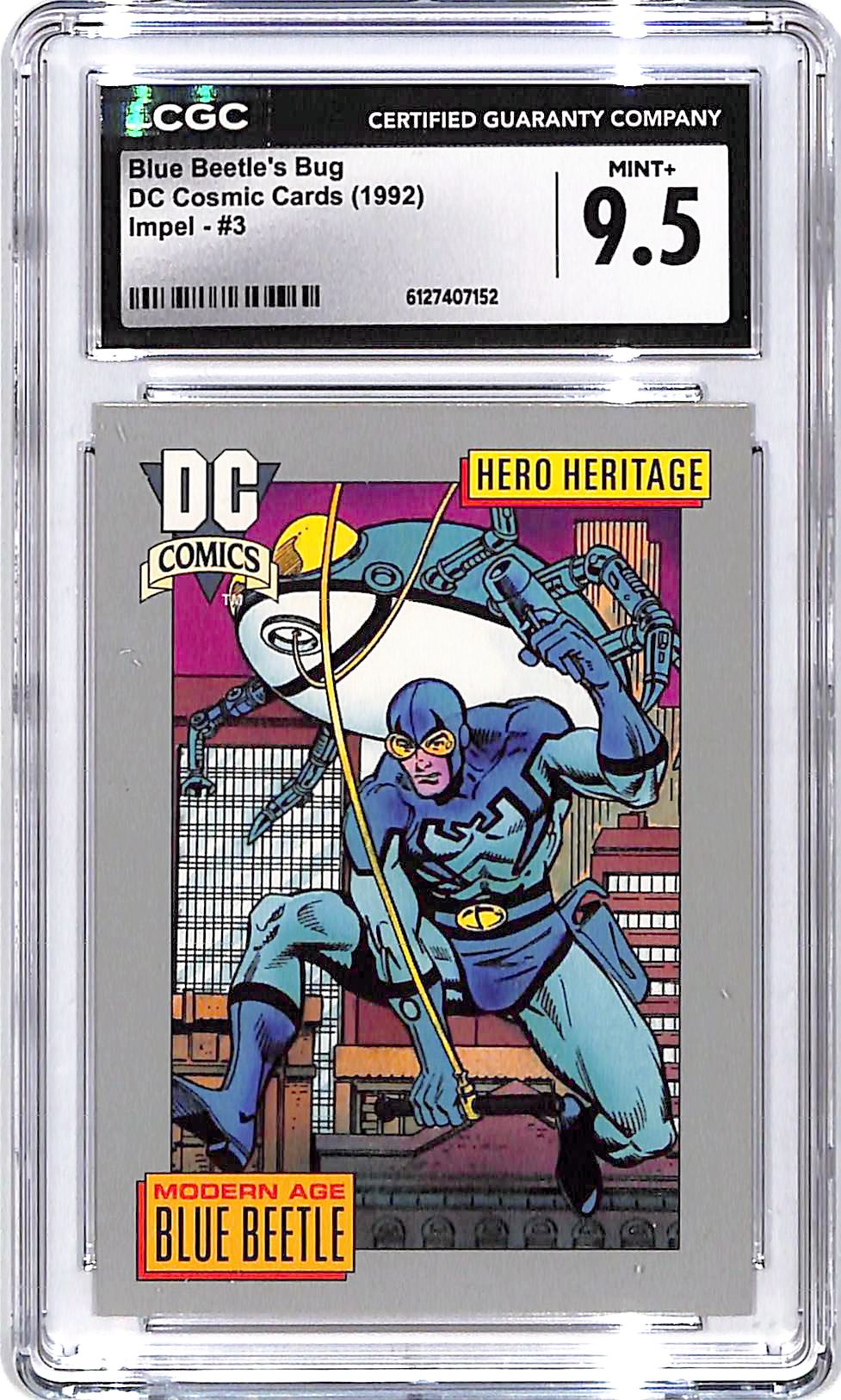 1992 Impel DC Cosmic Cards Blue Beetle's Bug #3 CGC 9.5