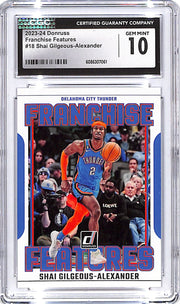 2023-24 Donruss Shai Gilgeous-Alexander Franchise Features #18 CCG 10 Thunder