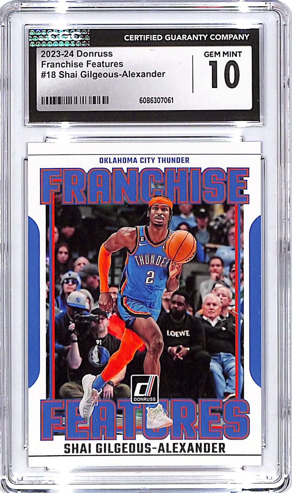 2023-24 Donruss Shai Gilgeous-Alexander Franchise Features #18 CCG 10 Thunder