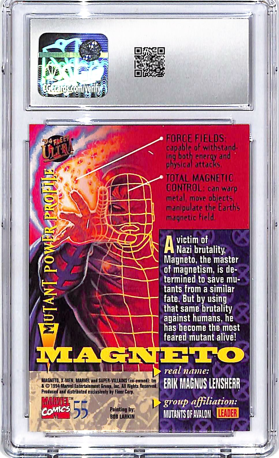 1994 Fleer Ultra X-Men Magneto #55 CGC 10