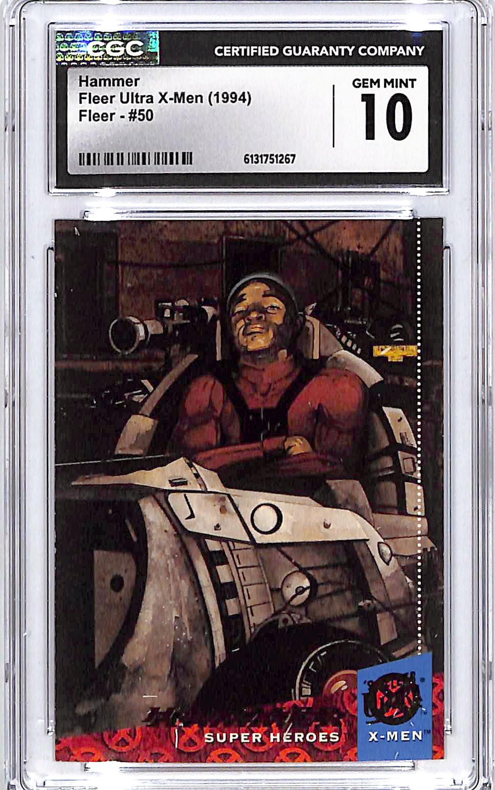 1994 Fleer Ultra X-Men Hammer #50 CGC 10