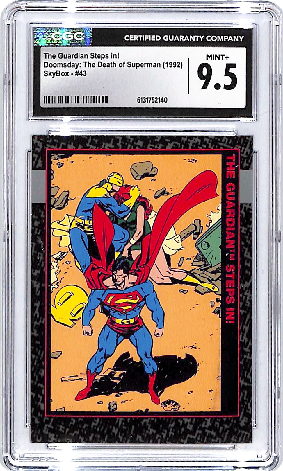 1992 Skybox Doomsday The Death of Superman The Guardian Steps In #43 CGC 9.5