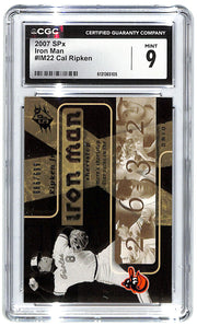 2007 Cal Ripken Upper Deck SPx Iron Man #IM22 #066/699 CGC Mint 9