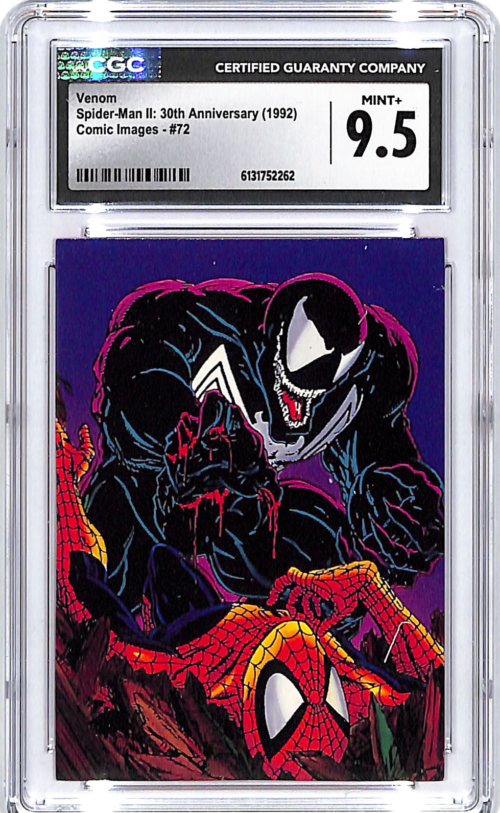 1992 Comic Images Spider-Man 2 39th Anniversary Venom #72 CGC 9.5