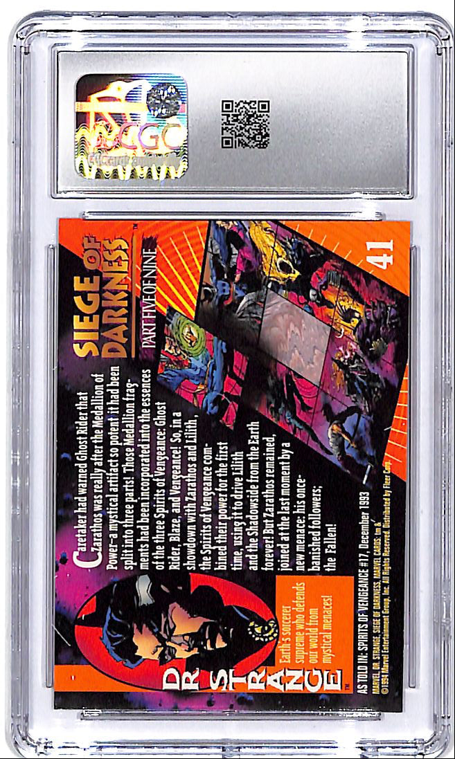 1994 Fleer Marvel Universe Series Dr Strange #41 CGC 9.5
